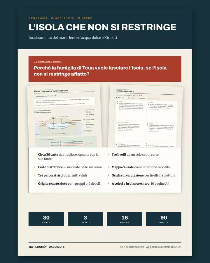 L’isola che non si restringe – Kiribati e il mare Esercizi - L’isola che non si restringe – Kiribati e il mare - Il Baule del Corvo - Pagina di copertina