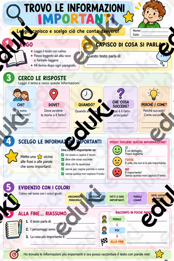 Trovo le informazioni Materiale di supporto/inclusione - Trovo le informazioni - Sostegno in Azione - Pagina di copertina