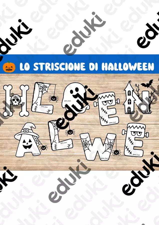 🕸️ Striscione di Halloween Flashcard - 🕸️ Striscione di Halloween - Nikki_Giochi - Pagina di copertina