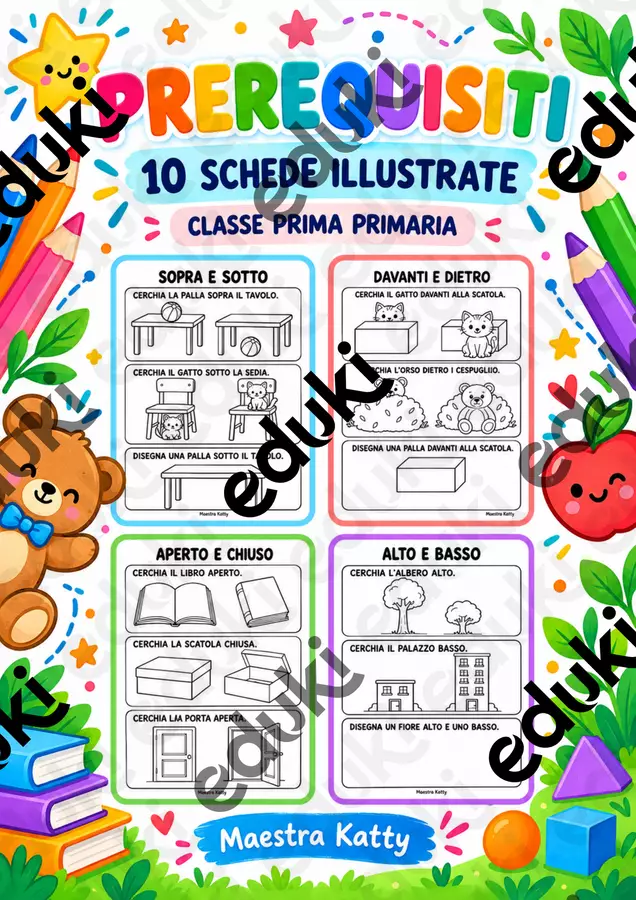 Prerequisiti_10_schede_Eduki_Maestra_Katty (1) Esercizi - Prerequisiti_10_schede_Eduki_Maestra_Katty (1) - Maestra Katty - Pagina di copertina