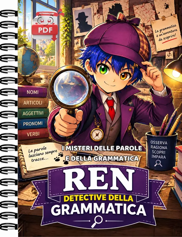 Grammatica: i misteri delle parole e della grammatica Esercizi - Grammatica: i misteri delle parole e della grammatica - LA FABBRICA DEI PDF PLUS - Pagina di copertina