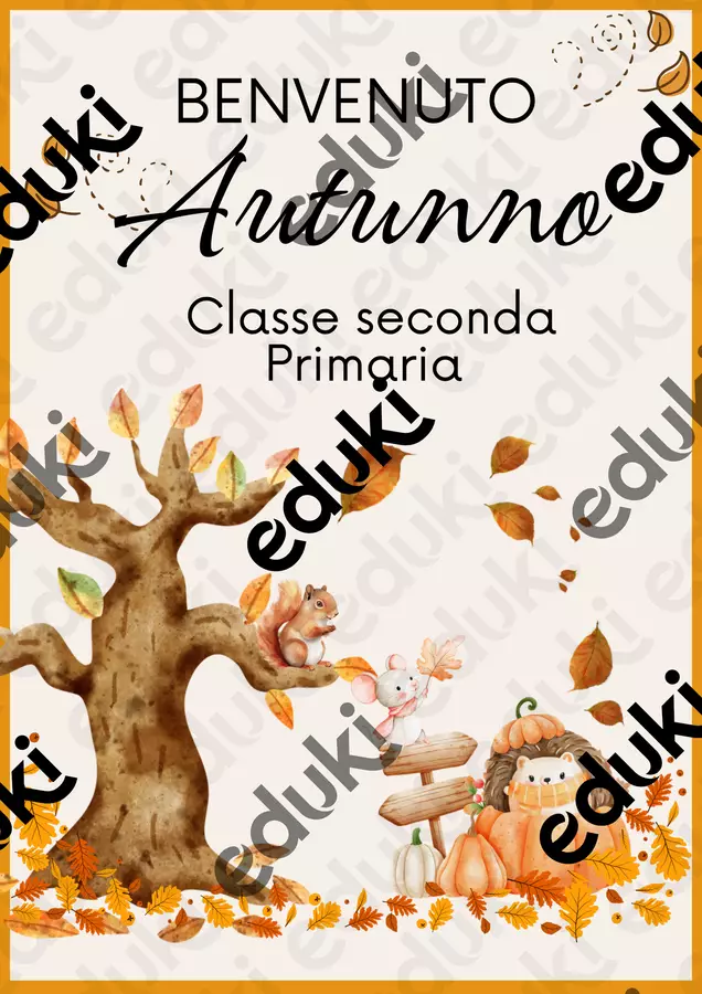 BENVENUTO Autunno Serie di lezioni - BENVENUTO Autunno - Maestra Mony - Pagina di copertina