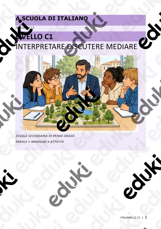 A scuola di italiano_Livello C1 Esercizi - A scuola di italiano_Livello C1 - Prof. Luisa - Pagina di copertina