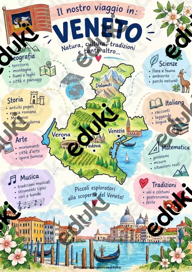 Viaggio Attorno All’Italia_ Veneto Esercizi - Viaggio Attorno All’Italia_ Veneto - Pillole di matematica e di fisica - Pagina di copertina