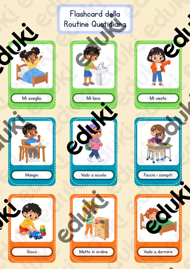 Flashcard della Routine Quotidiana. 9 carte e 5 attività per l'agenda visiva, con la striscia Prima e Poi, per BES, DSA e autismo Flashcard - Flashcard della Routine Quotidiana. 9 carte e 5 attività per l'agenda visiva, con la striscia Prima e Poi, per BES, DSA e autismo - Piccoli Passi | Materiali Educativi - Pagina di copertina