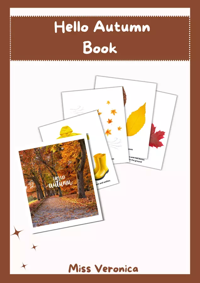 Hello Autumn- Book Altro tipo di materiale - Hello Autumn- Book - Miss Veronica - Pagina di copertina