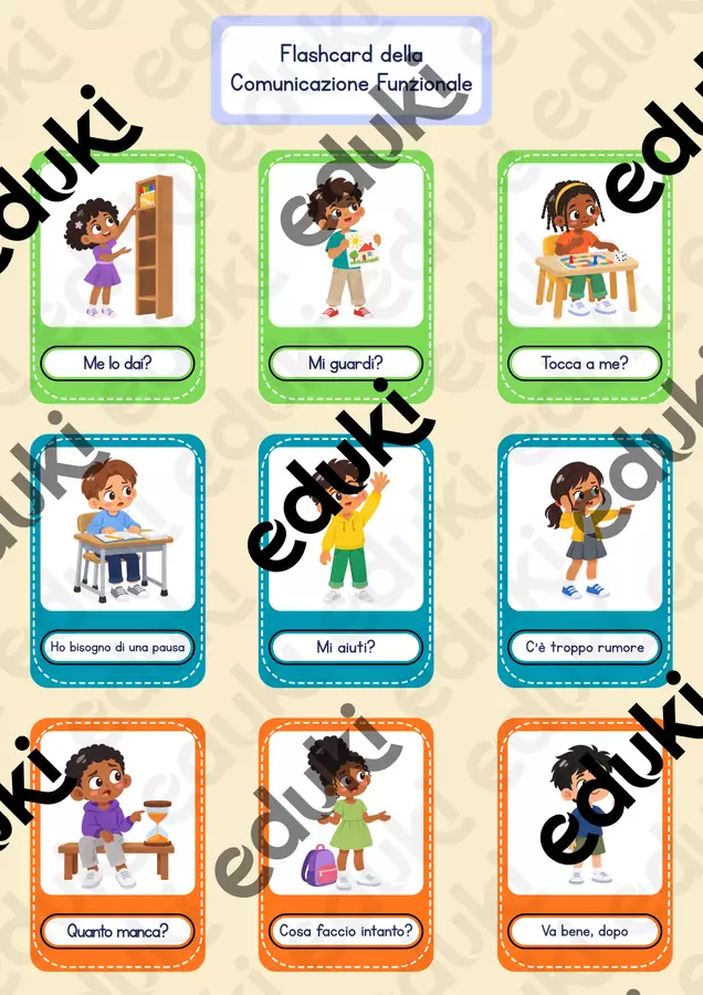 Flashcard della Comunicazione Funzionale. 9 frasi e 5 attività su cosa dire al posto delle urla, anche con la CAA, per BES, DSA e autismo Flashcard - Flashcard della Comunicazione Funzionale. 9 frasi e 5 attività su cosa dire al posto delle urla, anche con la CAA, per BES, DSA e autismo - Piccoli Passi | Materiali Educativi - Pagina di copertina