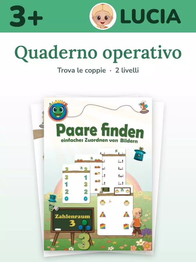 Trova le coppie da 3 anni | 2 livelli Esercizi - Trova le coppie da 3 anni | 2 livelli - Alonies – Impara Passo dopo Passo - Pagina di copertina