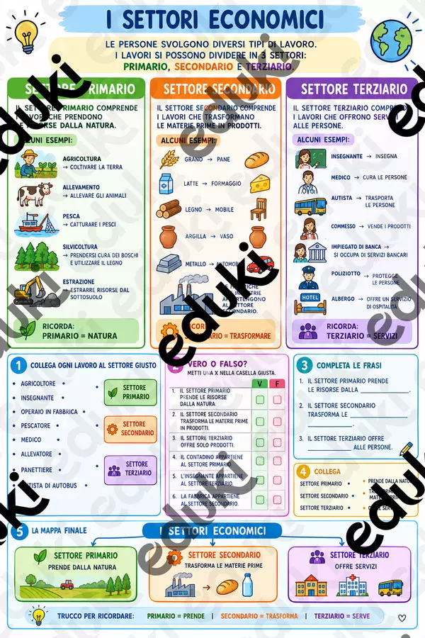 I SETTORI ECONOMICI Materiale di supporto/inclusione - I SETTORI ECONOMICI - semi_di_didattica - Pagina di copertina