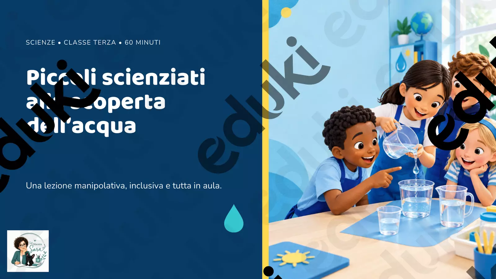 Piccoli scienziati acqua Esperimenti - Piccoli scienziati acqua - lamaestra.sara - Pagina di copertina