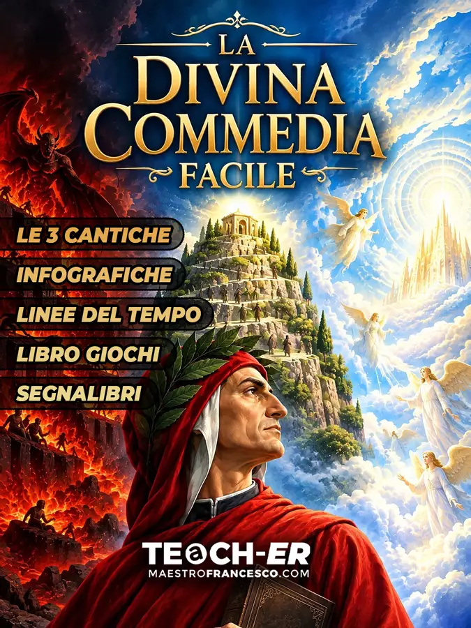Divina Commedia Facile Materiale di supporto/inclusione - Divina Commedia Facile - Maestro Francesco - Pagina di copertina