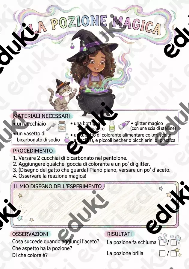 schede Halloween stem esperimento pozione magica Schede informative - schede Halloween stem esperimento pozione magica - MAESTRA Roberta in viaggio con Lilla e Dream - Pagina di copertina