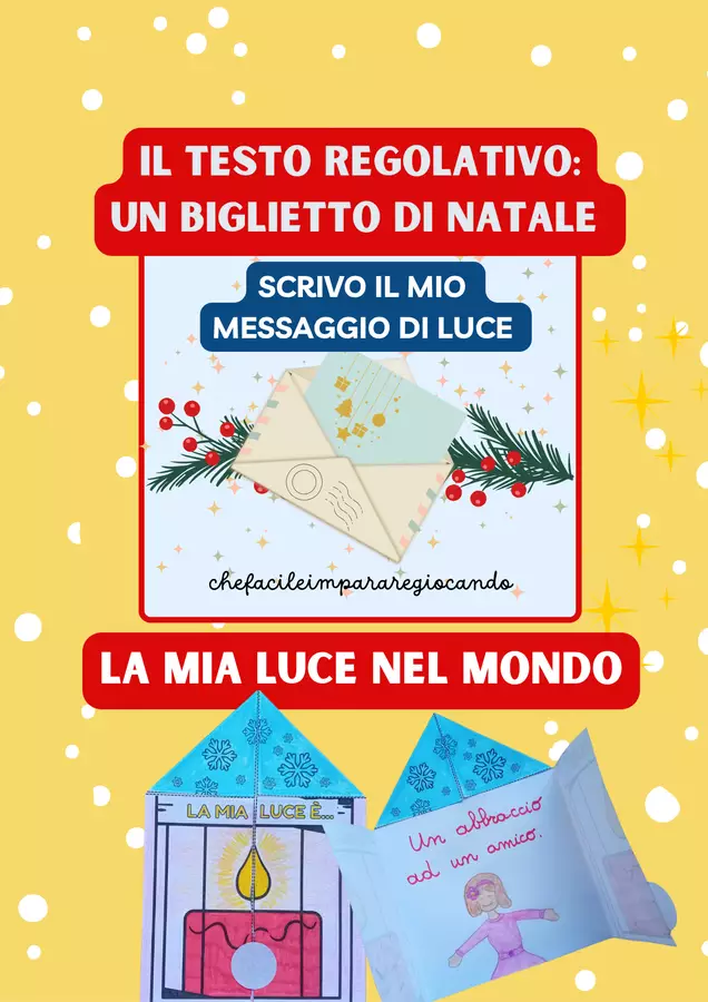 NATALE - BIGLIETTO LANTERNA - LA MIA LUCE NEL MONDO Altro tipo di materiale - NATALE - BIGLIETTO LANTERNA - LA MIA LUCE NEL MONDO - chefacileimpararegiocando - Pagina di copertina