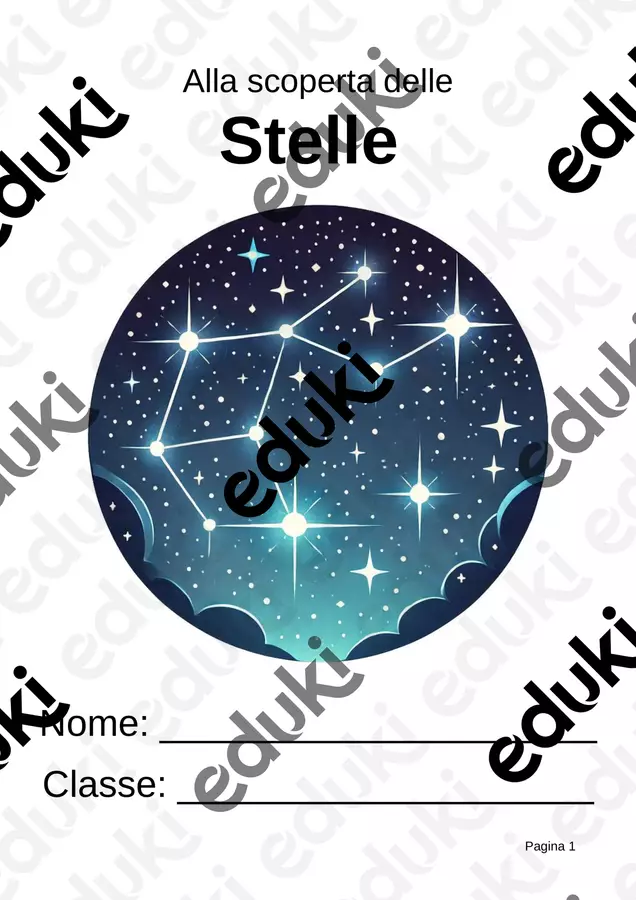Stelle e costellazioni – Miti, storia e costellazioni dello zodiaco Esercizi - Stelle e costellazioni – Miti, storia e costellazioni dello zodiaco - Idee Didattiche Scandinave - Pagina di copertina