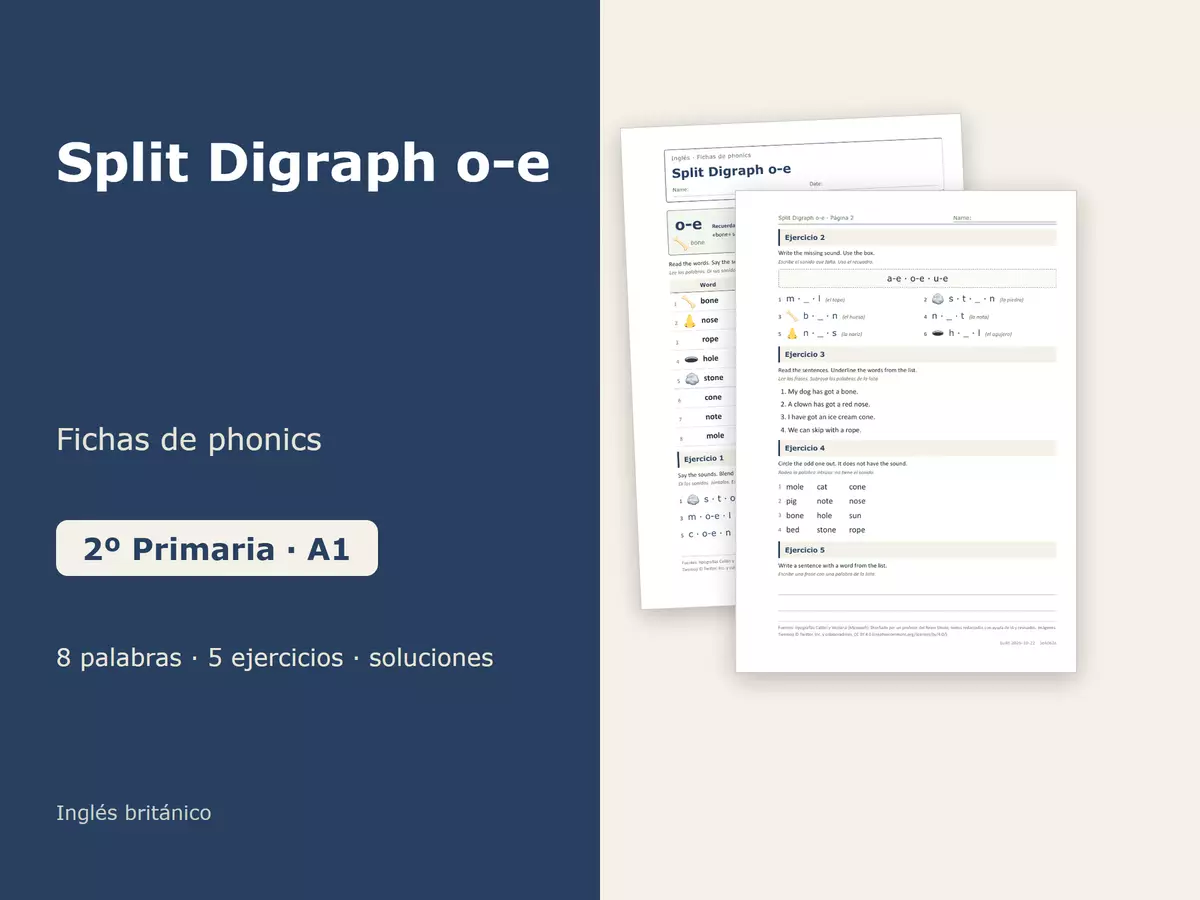 Split E Digraph Verbs eduki
