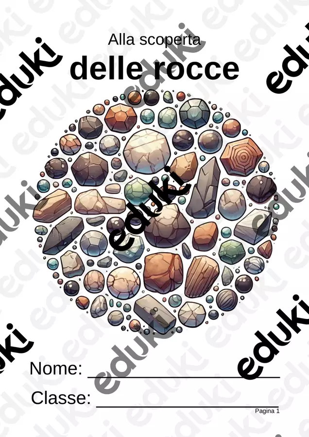 Le rocce per la primaria – Granito, marmo e basalto con schede, indagine e gioco Esercizi - Le rocce per la primaria – Granito, marmo e basalto con schede, indagine e gioco - Idee Didattiche Scandinave - Pagina di copertina