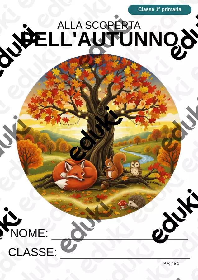 Alla scoperta dell'autunno – Esperimenti, giochi e schede su foglie e scoiattoli per la classe 1ª Esercizi - Alla scoperta dell'autunno – Esperimenti, giochi e schede su foglie e scoiattoli per la classe 1ª - Idee Didattiche Scandinave - Pagina di copertina