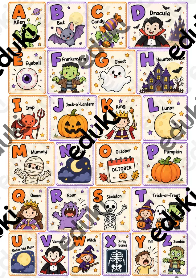 English activities pack for a scary Halloween Bingo! Flashcard - English activities pack for a scary Halloween Bingo! - Maestra Renata - Pagina di copertina