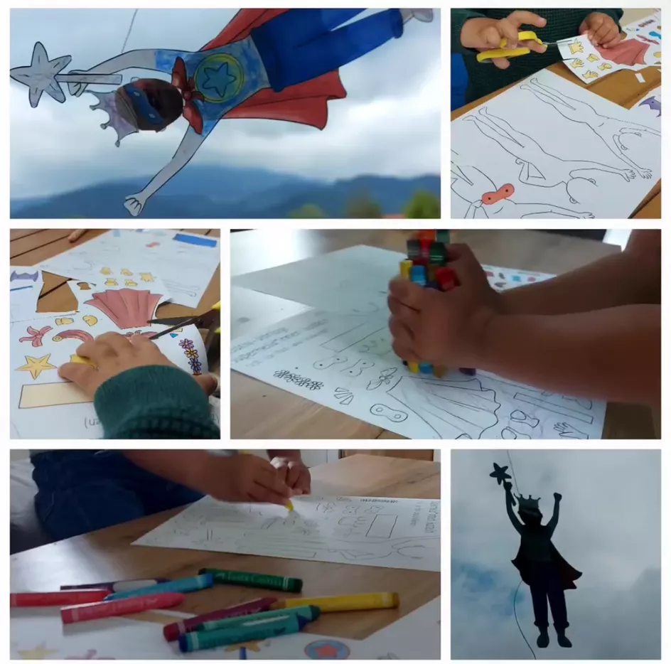 Bild in der Beschreibung des Unterrichtsmaterials Bau dir einen Superhelden / Heldin - Ich als Superheldin (auch Muttertag) von Doodleteacher #1