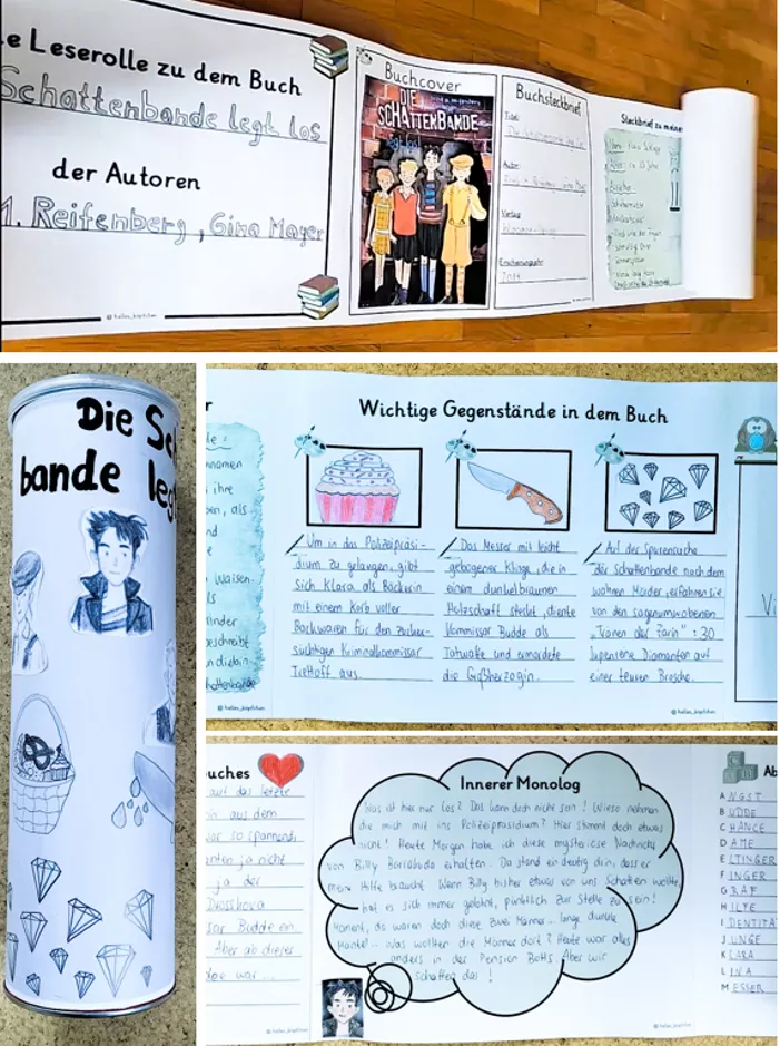 Bild in der Beschreibung des Unterrichtsmaterials Leserolle zur Buchpräsentation - Deutsch Grundschule von Helles Köpfchen #1