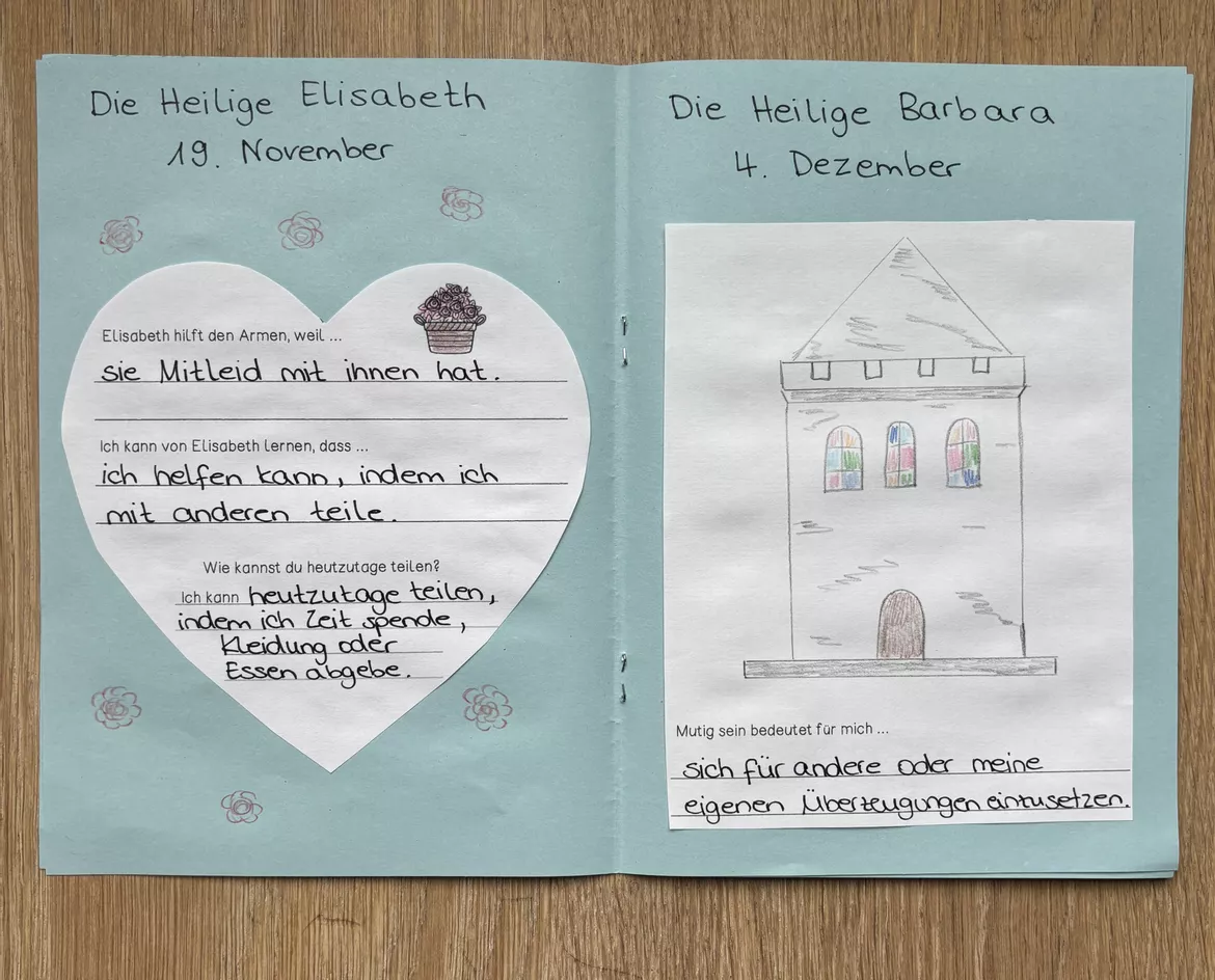 Bild in der Beschreibung des Unterrichtsmaterials Komplette Unterrichtseinheit: Heilige als Vorbilder in meinem Leben - Klasse 3/4 von materialfreundin #1