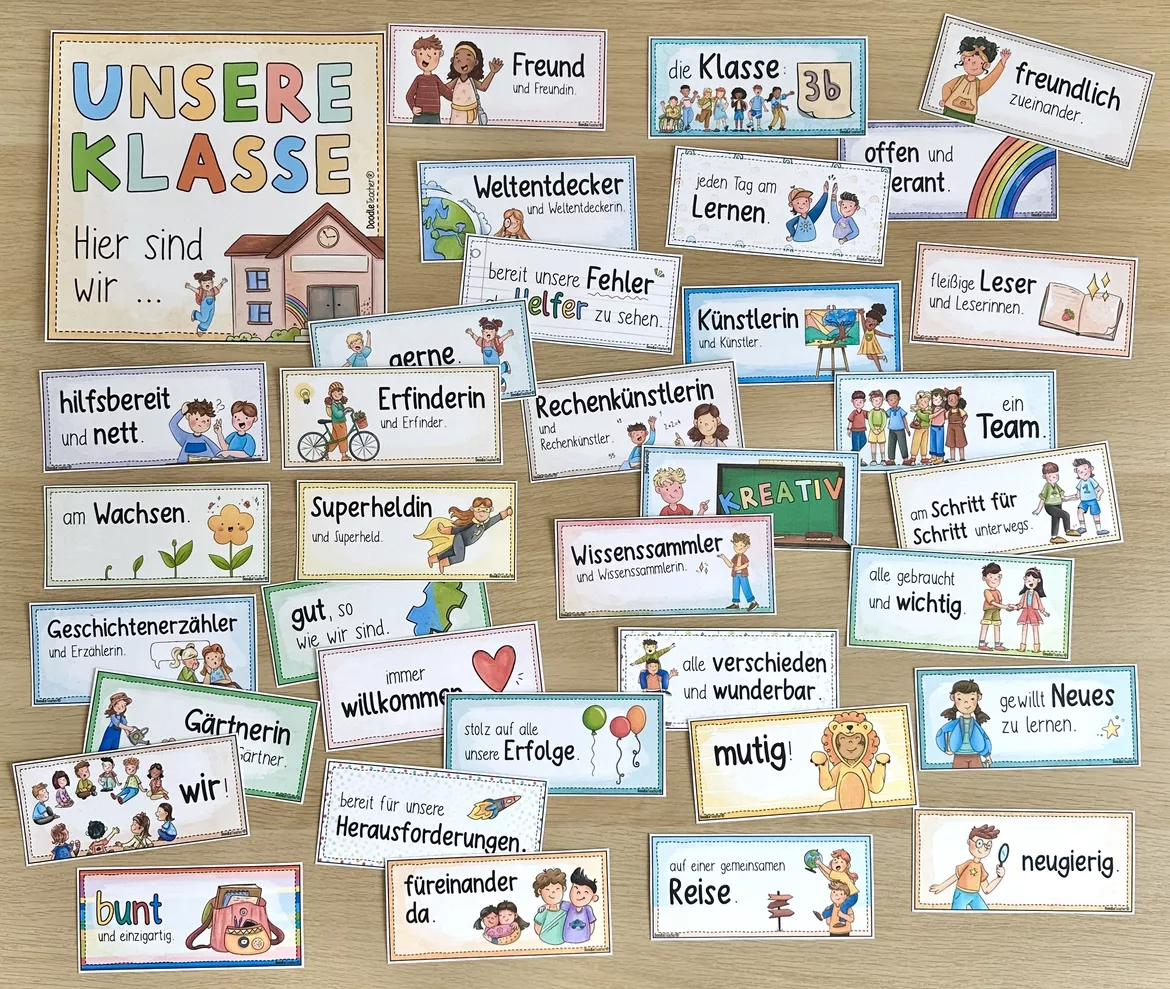Bild in der Beschreibung des Unterrichtsmaterials „Du Ich Wir (in unserer Klasse)" 🎶🏫 MaterialPAKET - Doodleteacher & Minimusiker / Klassenlied von Doodleteacher #1