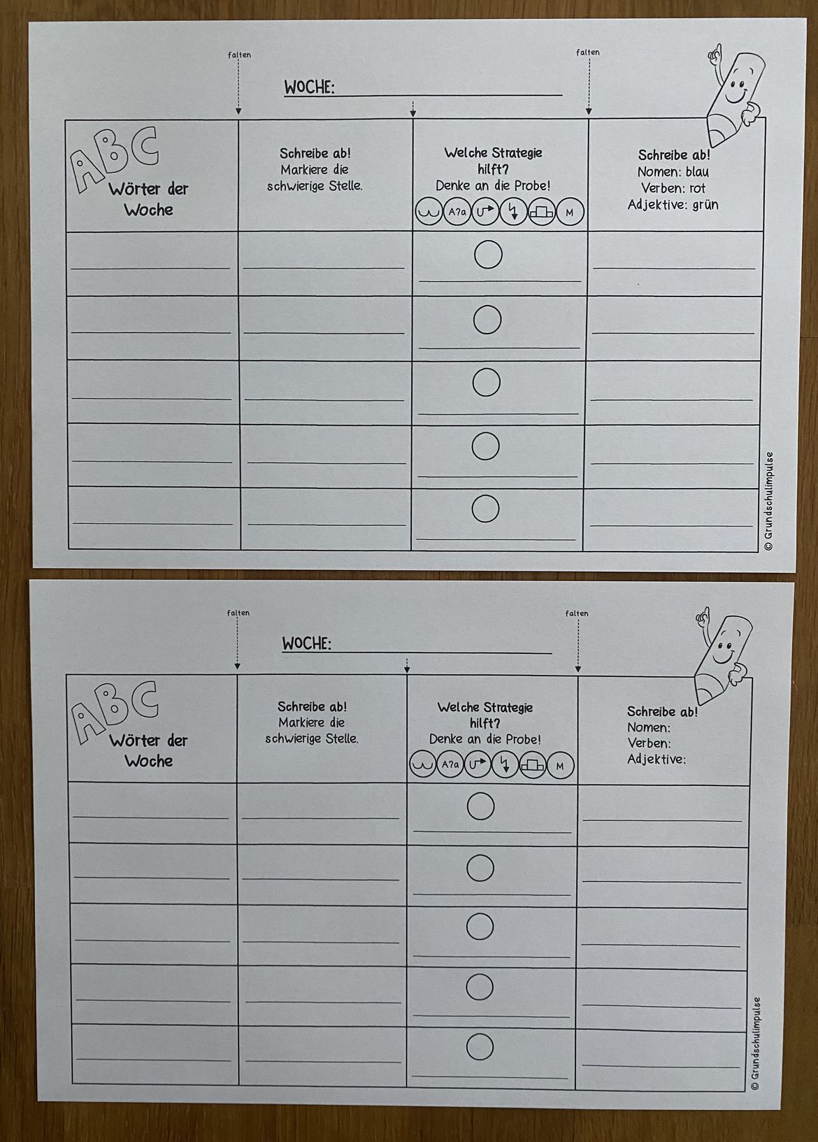 Bild in der Beschreibung des Unterrichtsmaterials Materialpaket Lesen/Rechtschreibung (Klasse 1-4) von Grundschulimpulse #6