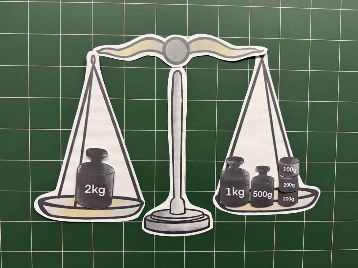 Bild in der Beschreibung des Unterrichtsmaterials Gewichte - Unterrichtsreihe (Klasse 3+4) von Grundschulimpulse #6