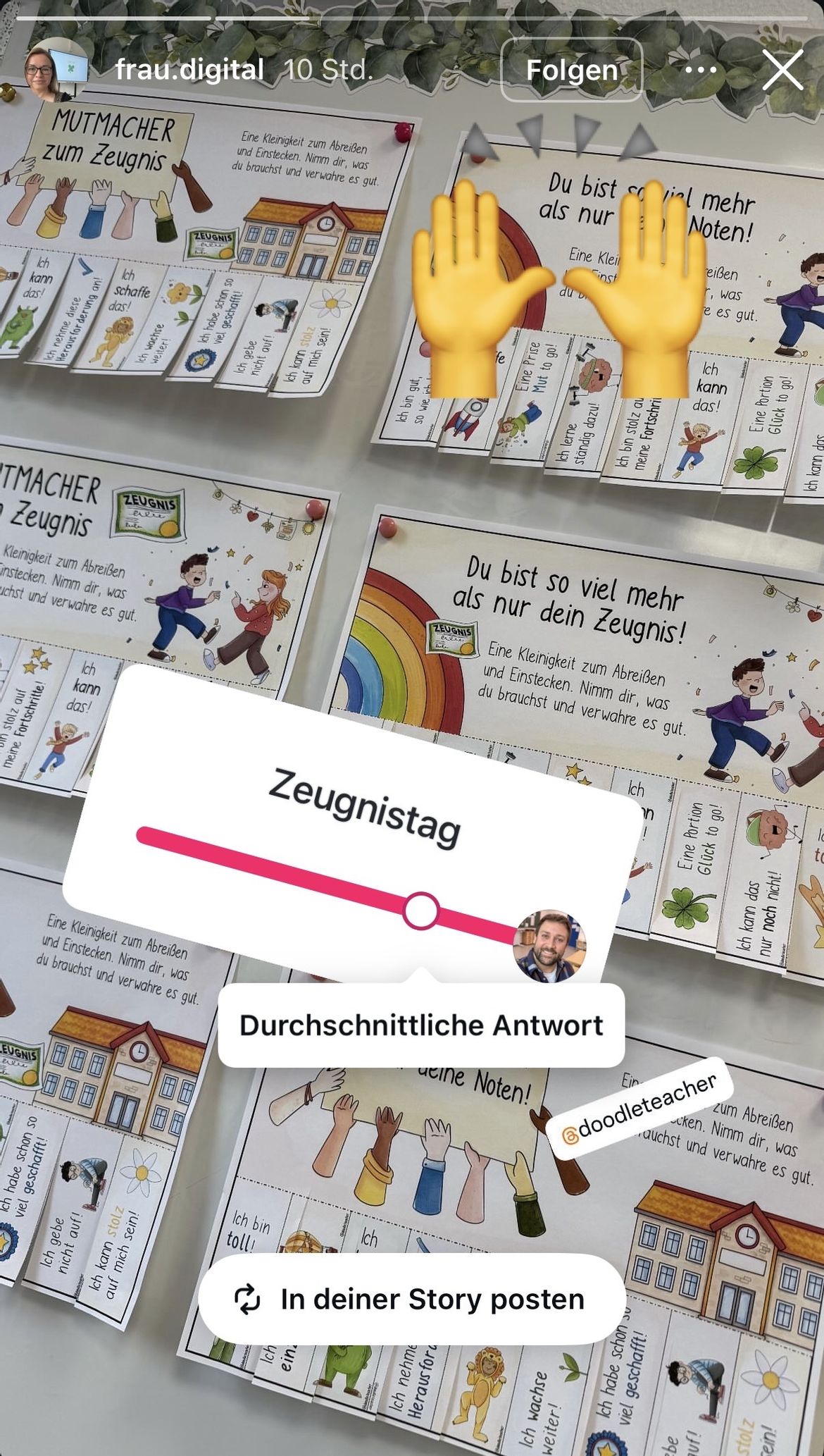 Bild in der Beschreibung des Unterrichtsmaterials Mutmacher TO GO rund ums Zeugnis – Wertschätzung statt nur Noten von Doodleteacher #3