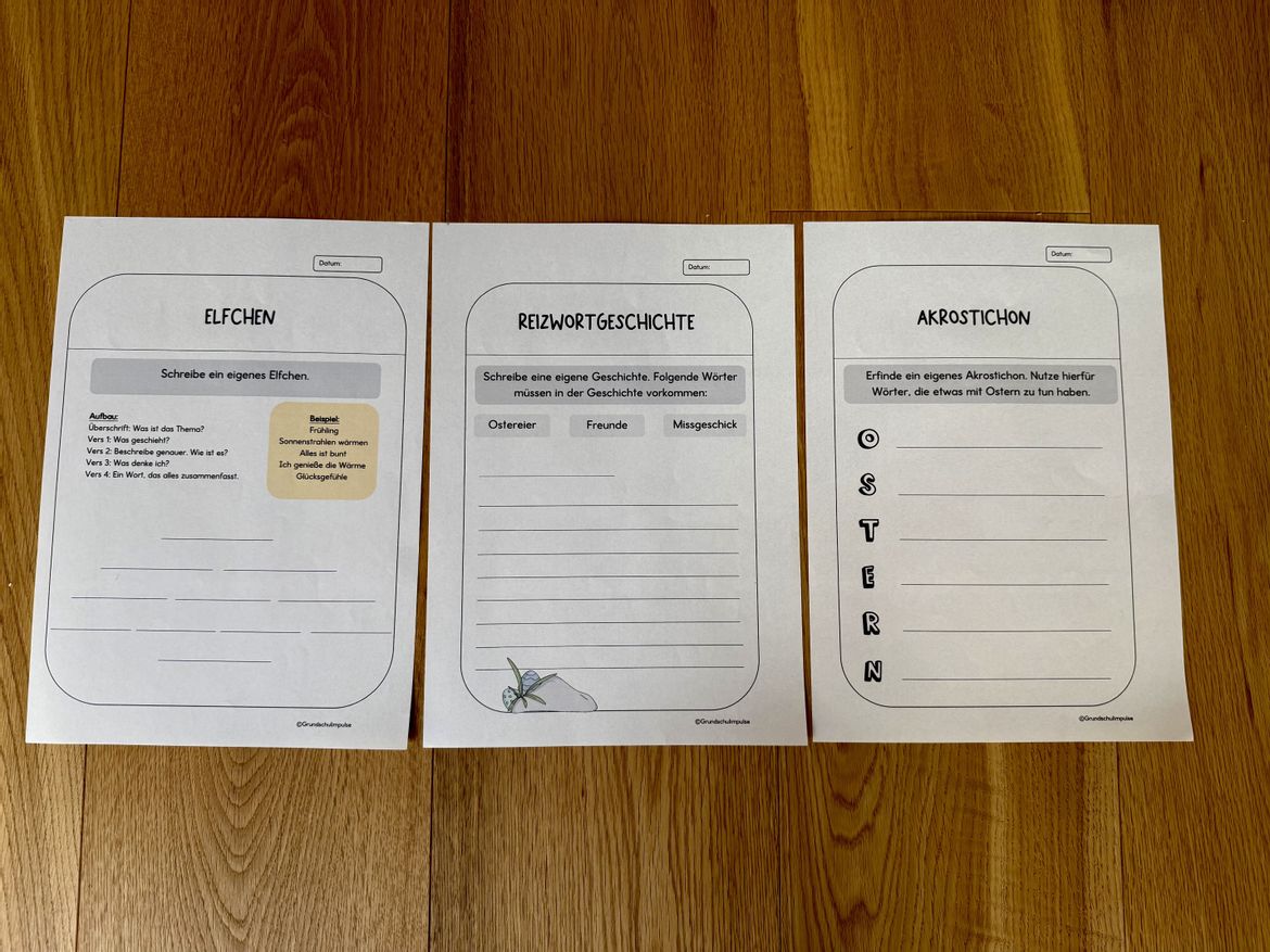 Bild in der Beschreibung des Unterrichtsmaterials Lerntheke Ostern - Klasse 4 (sw/bunt) von Grundschulimpulse #3
