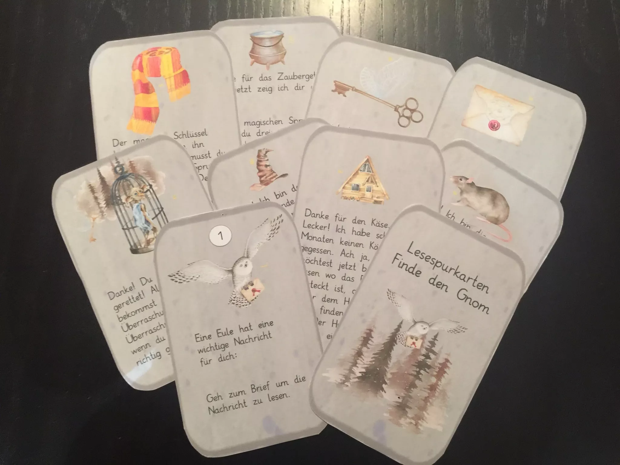 Bild in der Beschreibung des Unterrichtsmaterials Lesespiel "Finde den Gnom" von kinderwerke #1