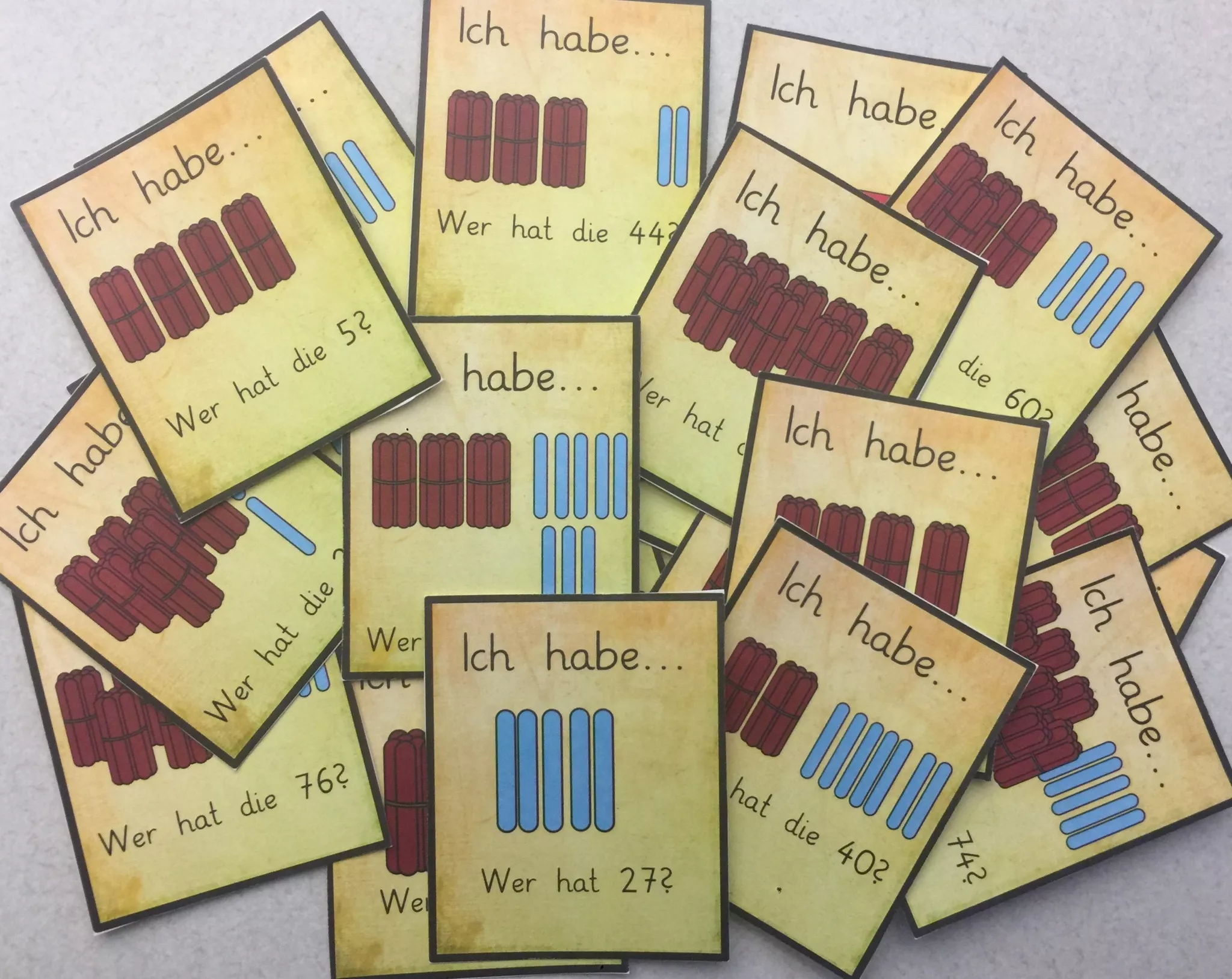 Bild in der Beschreibung des Unterrichtsmaterials Ich habe...Wer hat...? Mathe bis 100 von kinderwerke #1