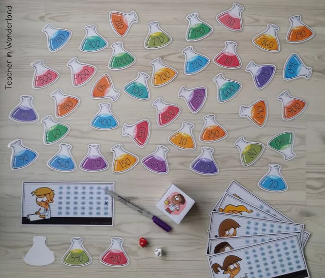 Bild in der Beschreibung des Unterrichtsmaterials Multiplikation mit Zehnerzahlen - ein Lernspiel von Teacher in Wonderland #1