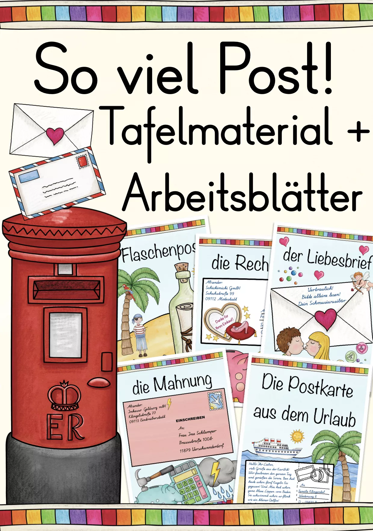 Bild in der Beschreibung des Unterrichtsmaterials Einen Brief beschriften Briefe schreiben Sachunterricht von Better Teaching Resources I Cindy Seidler #1