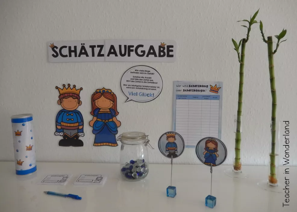 Bild in der Beschreibung des Unterrichtsmaterials Schätzmeister der Woche / Wer wird Schätzkönig? von Teacher in Wonderland #1