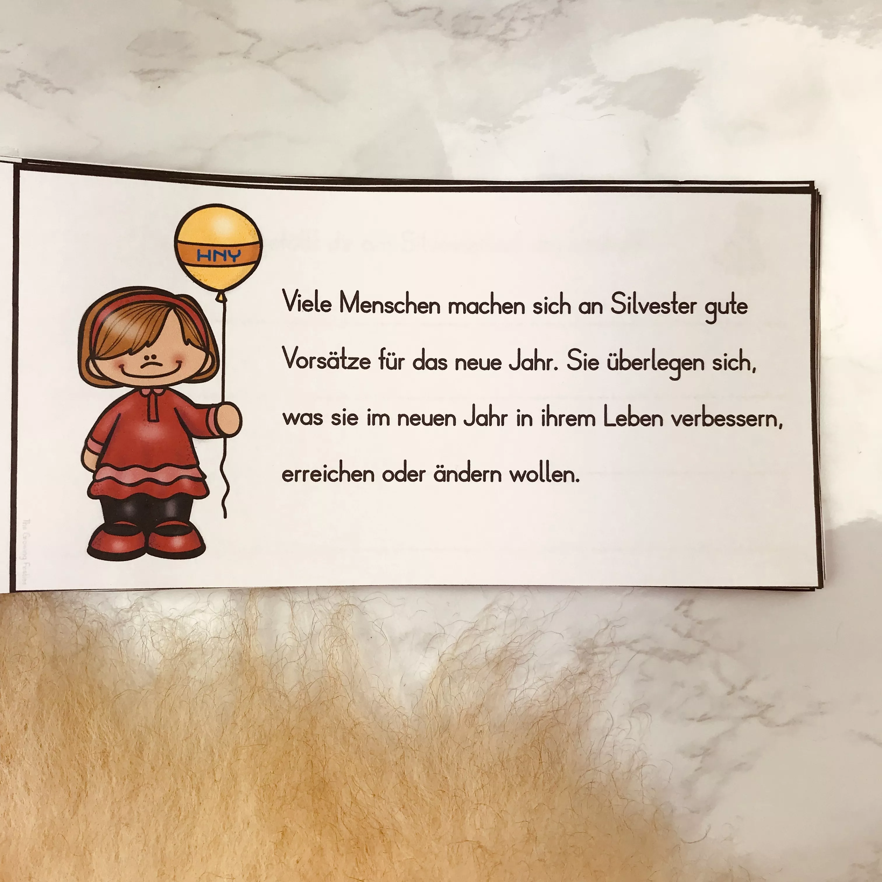 Bild in der Beschreibung des Unterrichtsmaterials Silvester Lese- und Arbeitsheft von The Growing Firsties #3