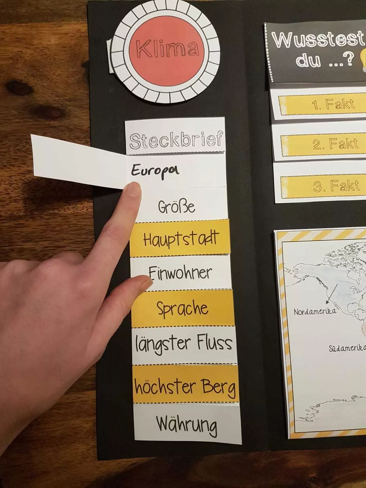 Bild in der Beschreibung des Unterrichtsmaterials Lapbook Länder (verwendbar für ALLE Länder) von Unterrichtmitspass #7