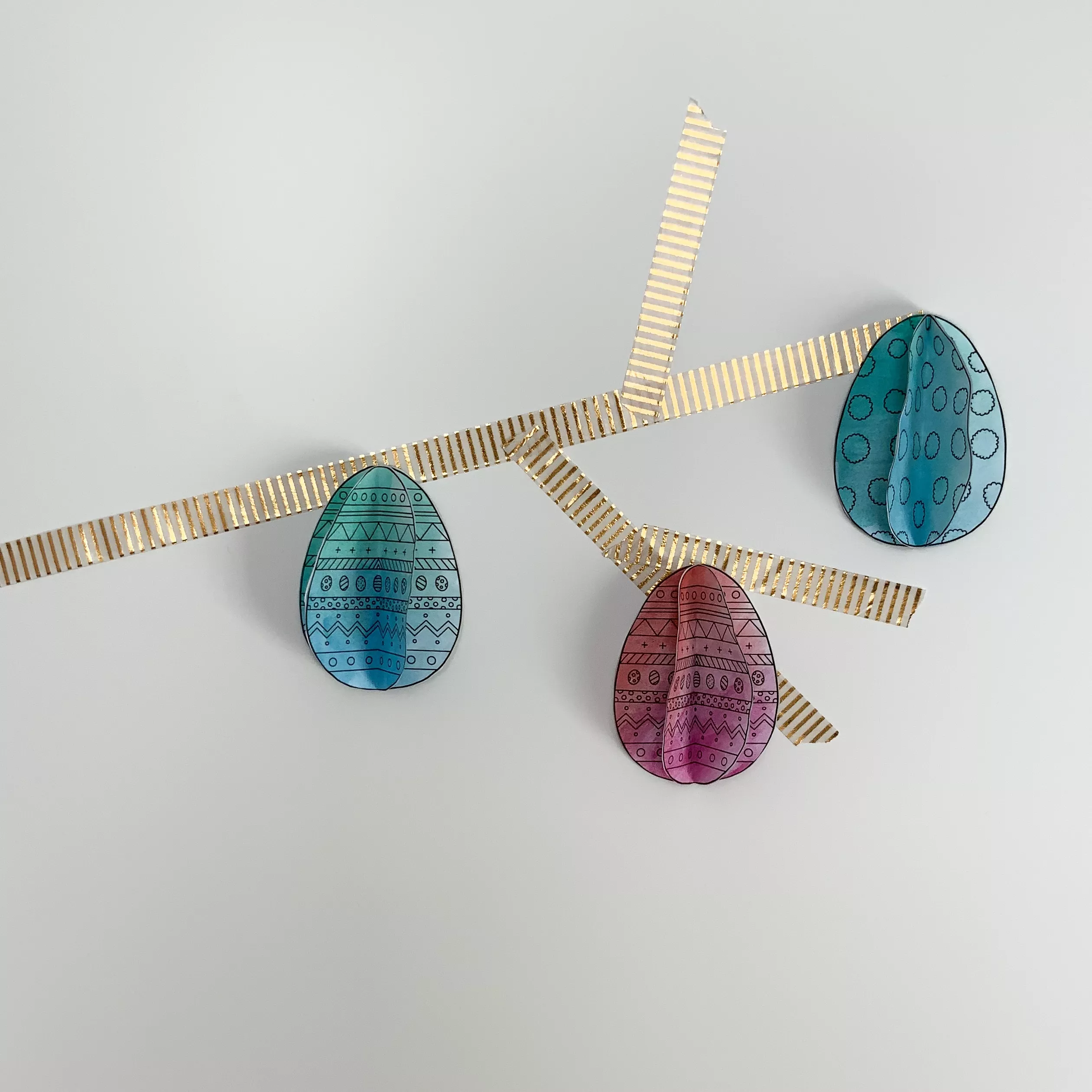 Bild in der Beschreibung des Unterrichtsmaterials 3D Ostereier - Basteln - Ostern - Fensterdeko - Grußkarten - DIY von kreative Schatzkiste #4
