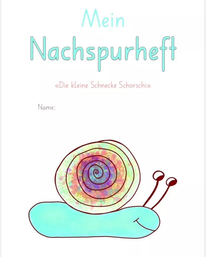 Bild in der Beschreibung des Unterrichtsmaterials Mein Nachspurheft - Schnecke Schorschi von teach2influence #1