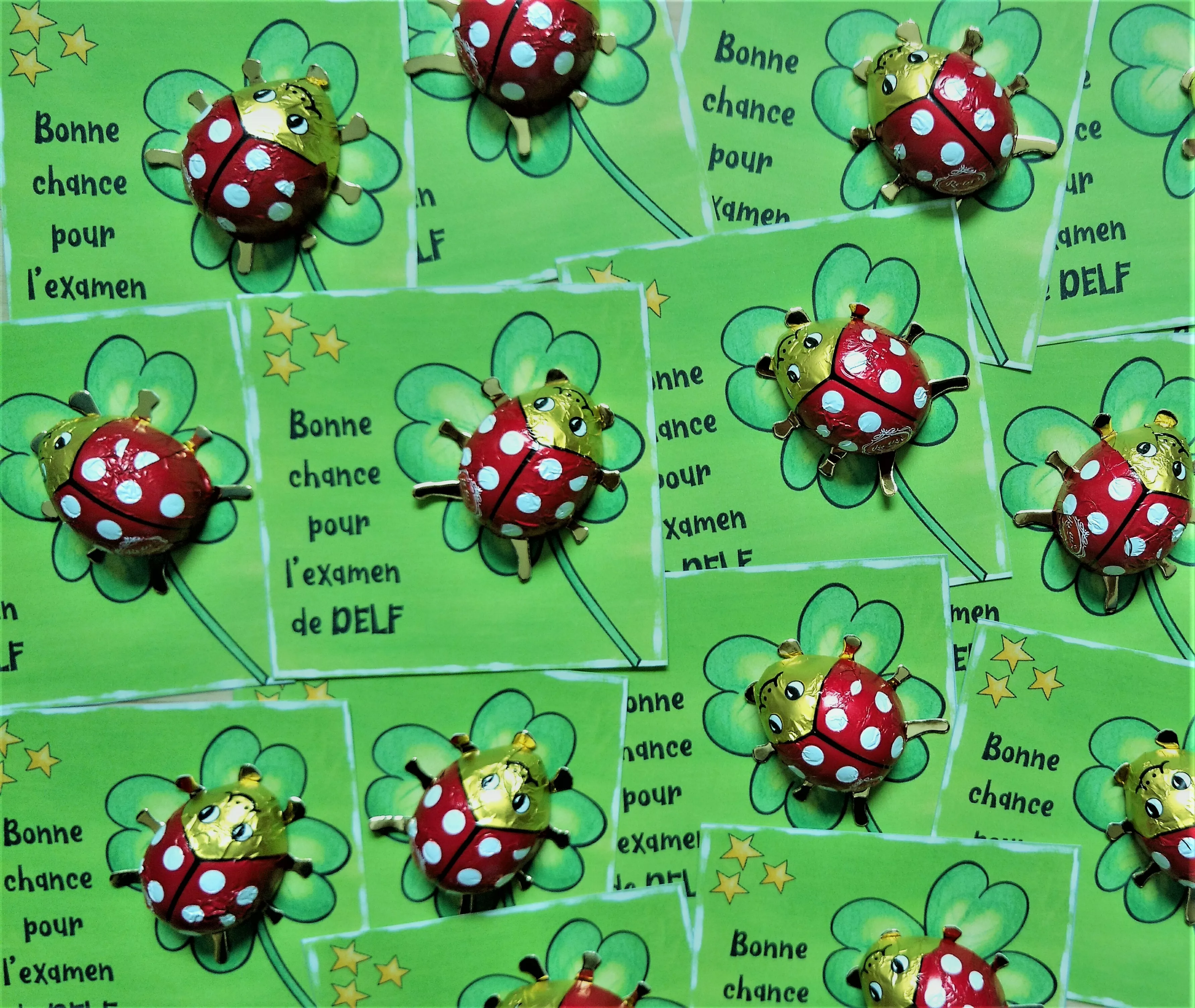 Bild in der Beschreibung des Unterrichtsmaterials Glückskärtchen: DELF von miss_frenglish #1