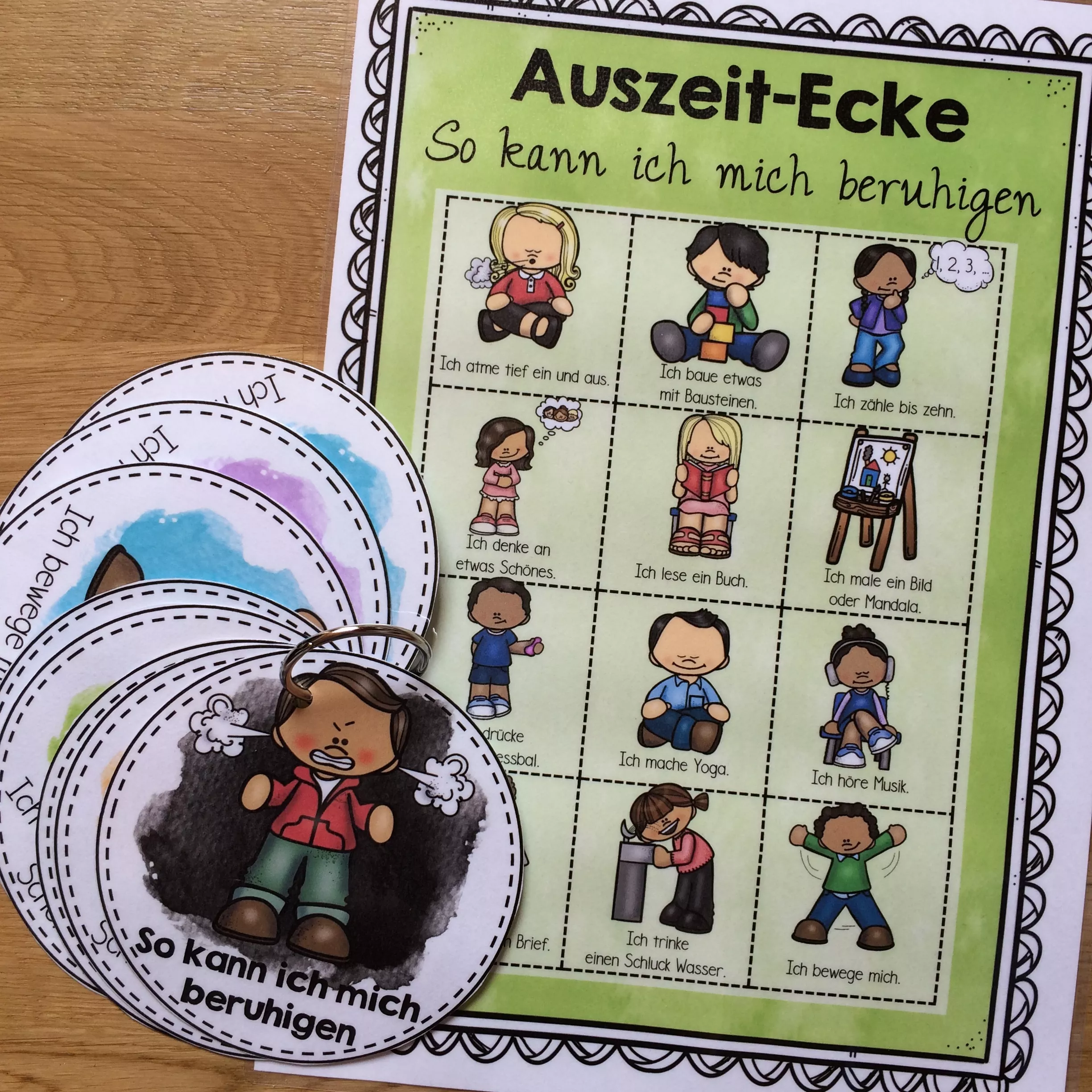 Bild in der Beschreibung des Unterrichtsmaterials Auszeit-Ecke - Poster und Bildkarten von allerlei_fuer_die_schule #1