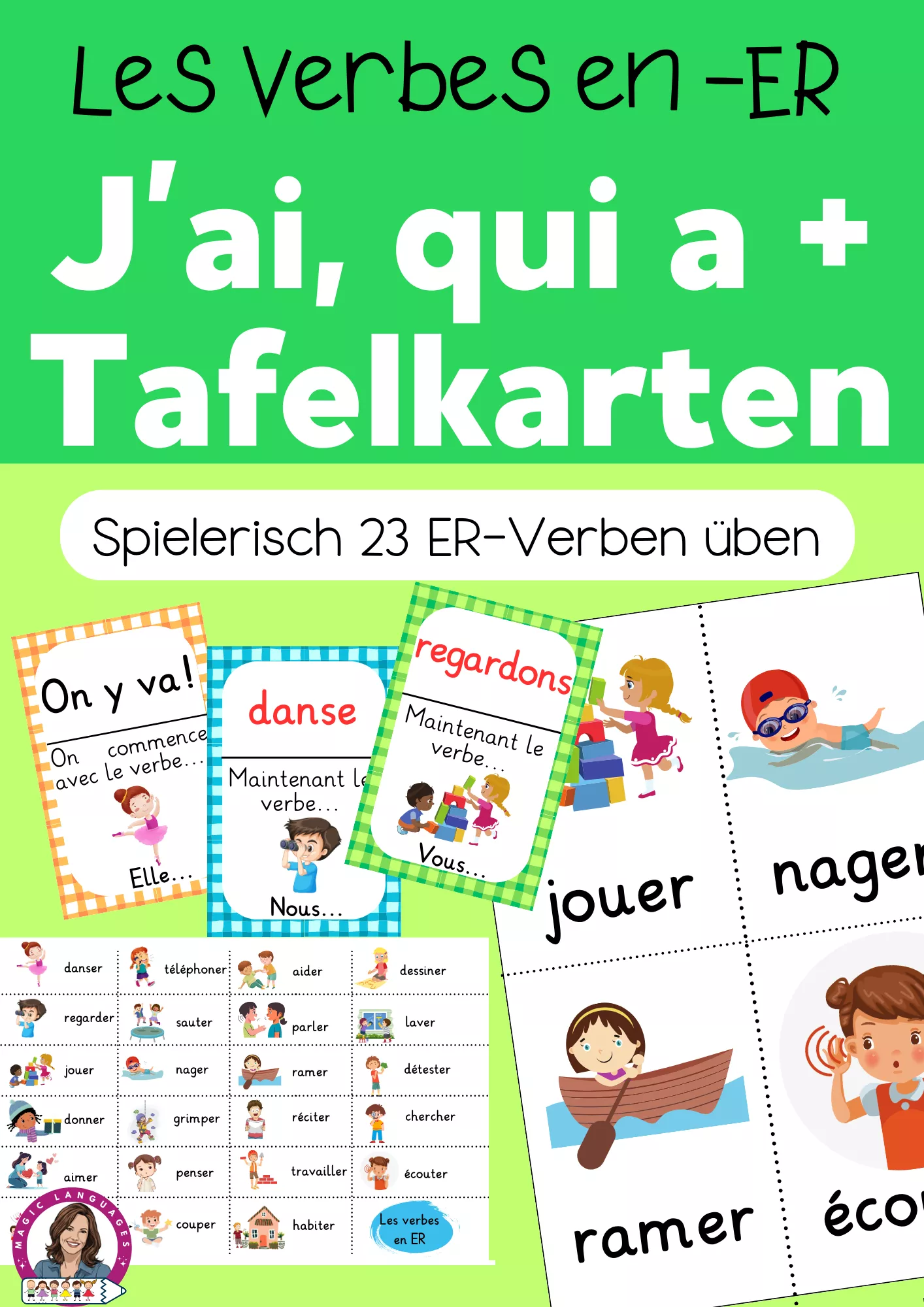 Bild in der Beschreibung des Unterrichtsmaterials Grosses Dossier mit Übungen Dis donc 6! Unité 6 von Magic Learning Tools Diana #4