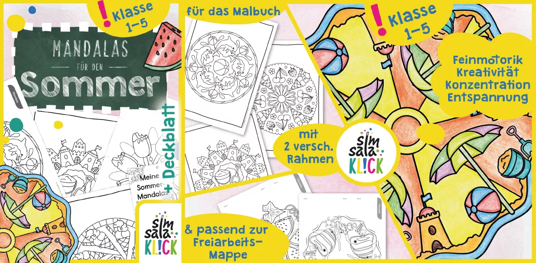 Bild in der Beschreibung des Unterrichtsmaterials wachsendes *SPAR-PAKET* Ausmalbilder für die Grundschule (Klasse 1-4) von simsalaKLICK #3