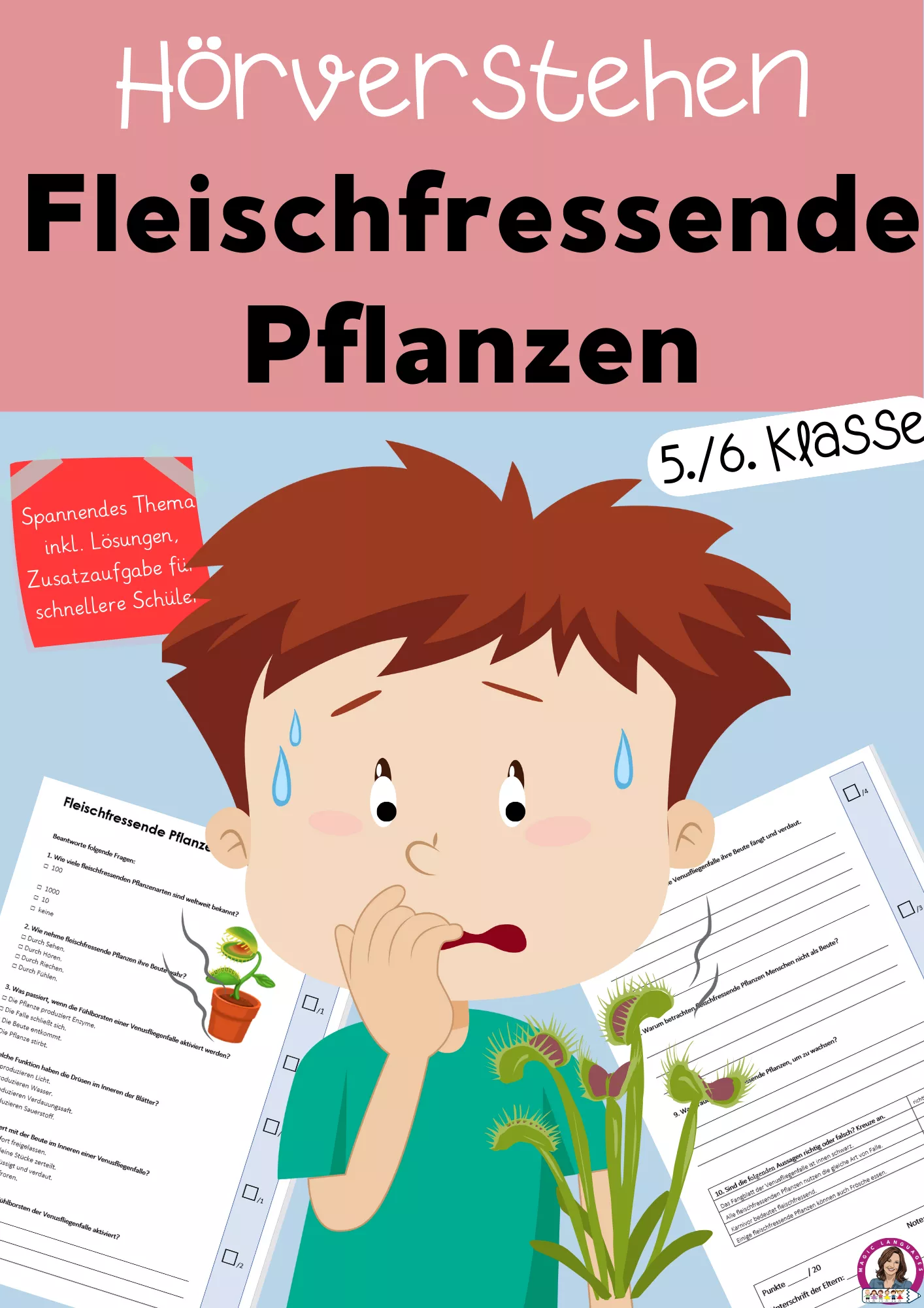 Bild in der Beschreibung des Unterrichtsmaterials Hörverstehen - Die Verdauung (Reihe Der Körper, sofort einsatzbereit) von Magic Learning Tools Diana #1