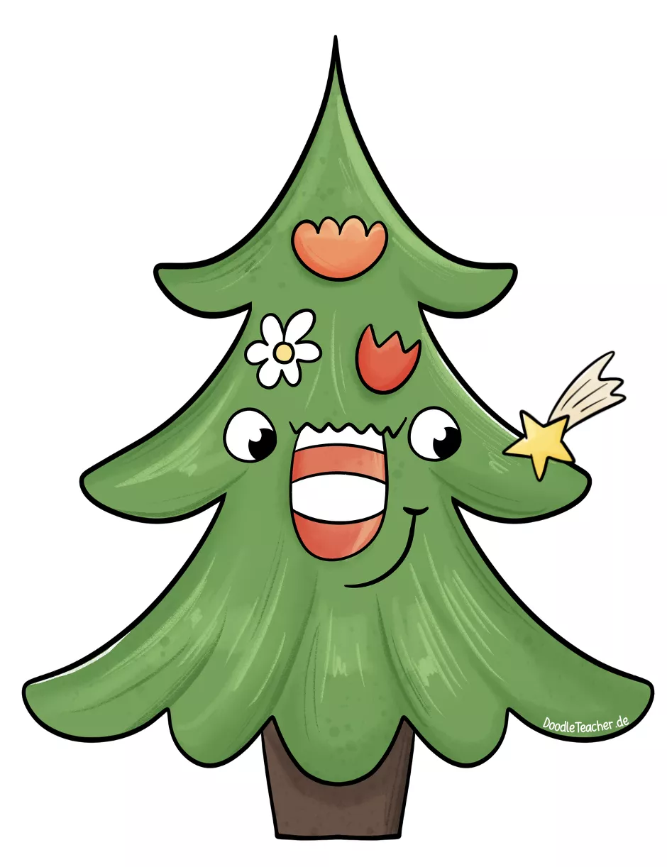 Bild in der Beschreibung des Unterrichtsmaterials Kleine Winter-Monsterchen - Bastelvorlagen ❄️, ☃️, ⭐️ & 🎄 Schneemann von Doodleteacher #2