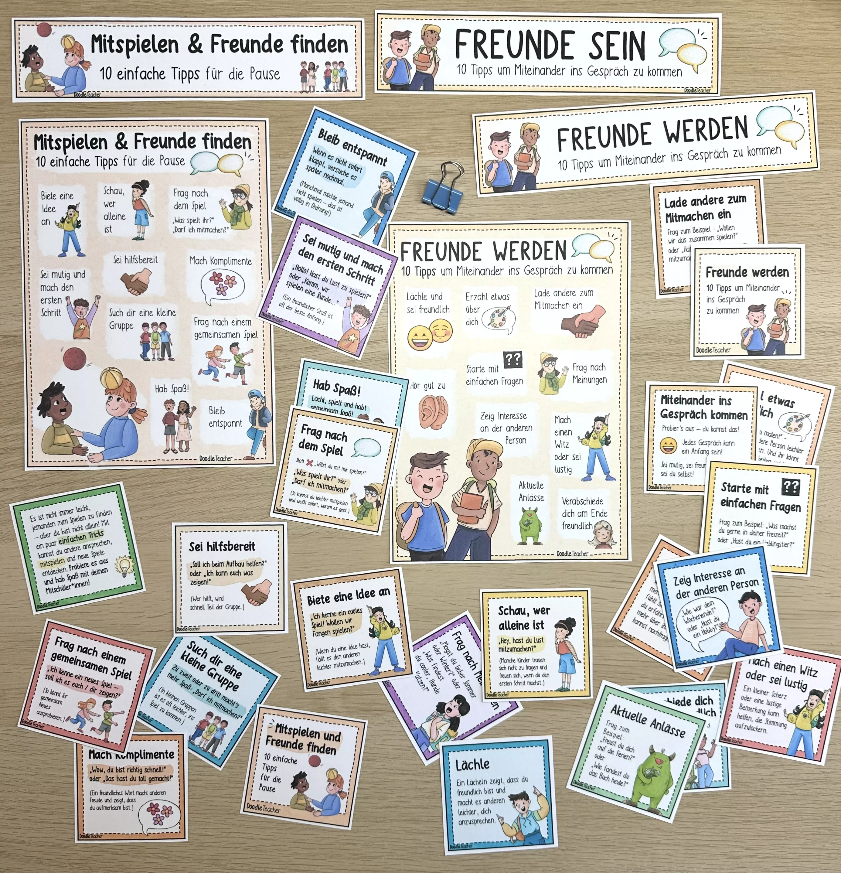 Bild in der Beschreibung des Unterrichtsmaterials Mitspielen & Freunde finden – 10 Tipps Schulpause / Pause von Doodleteacher #1