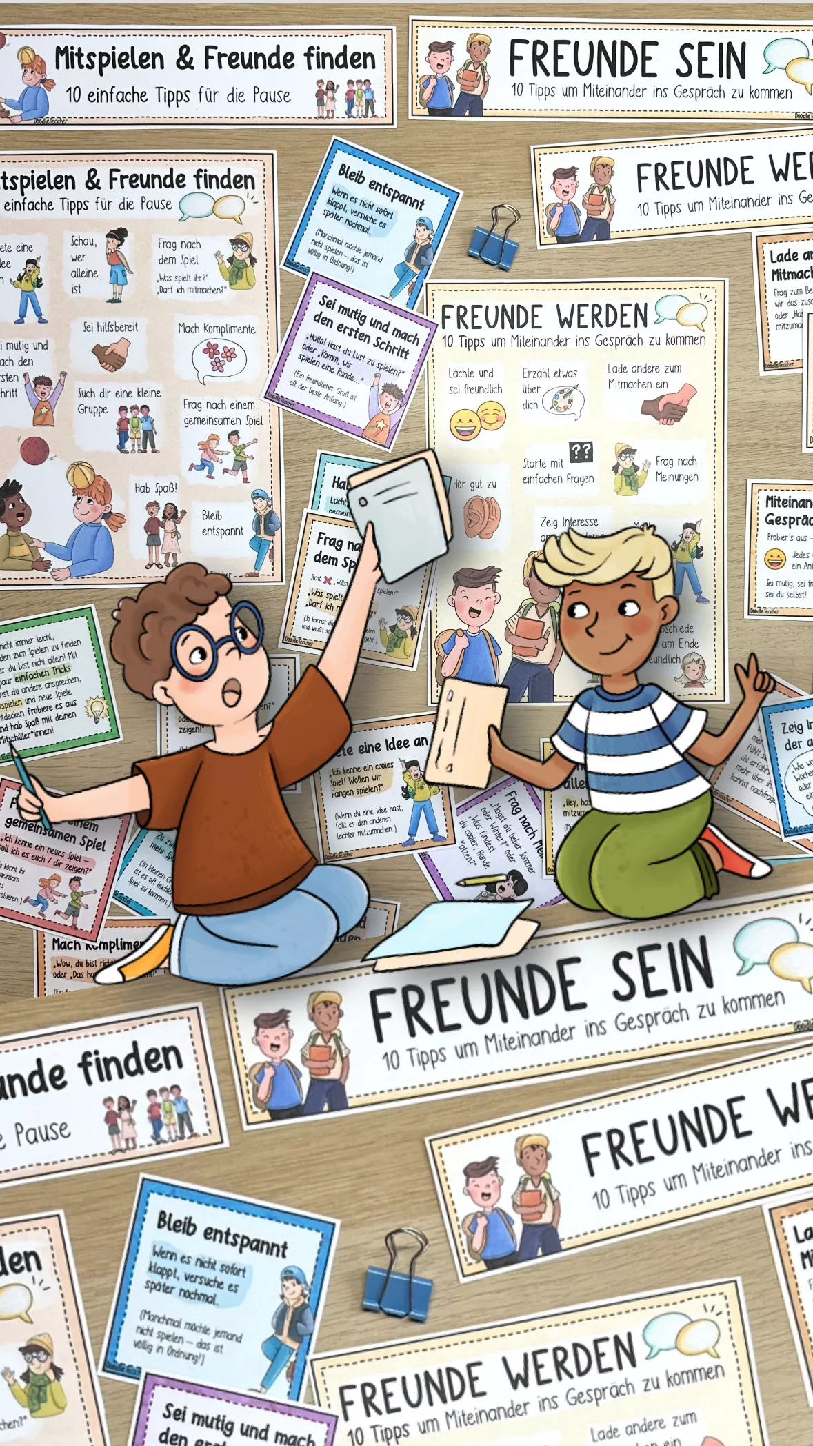 Bild in der Beschreibung des Unterrichtsmaterials Mitspielen & Freunde finden – 10 Tipps Schulpause / Pause von Doodleteacher #2