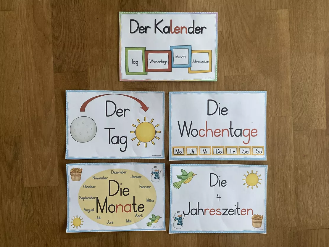 Bild in der Beschreibung des Unterrichtsmaterials Kalender: Unterrichtsreihe (Klasse 1+2) von Grundschulimpulse #12