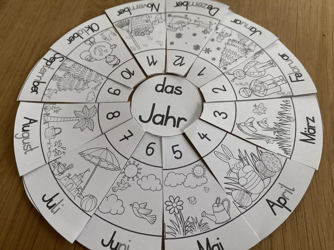 Bild in der Beschreibung des Unterrichtsmaterials Kalender: Unterrichtsreihe (Klasse 1+2) von Grundschulimpulse #4