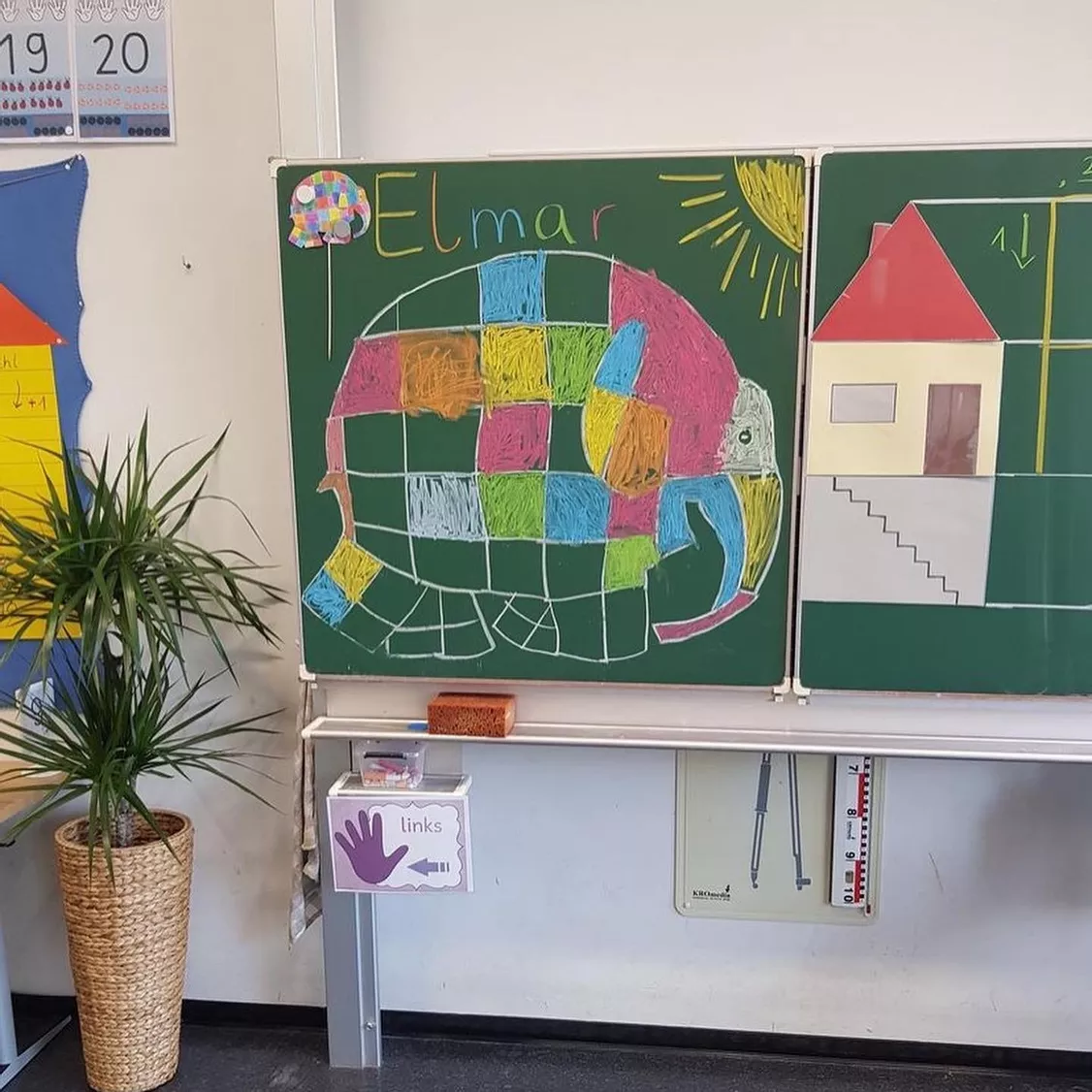 Bild in der Beschreibung des Unterrichtsmaterials Buchstabenhaus XXL für die Tafel Klasse 1 von Grundschulimpulse #1